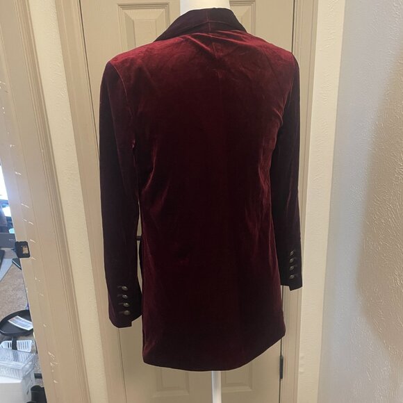 Lauren Conrad Runway Velvet Open Front Blazer - Size 4 - Picture 5 of 9